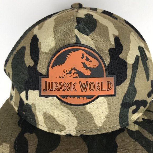Jurasic World Kids Camouflage Snapback Adjustable Hat - Picture 2 of 7